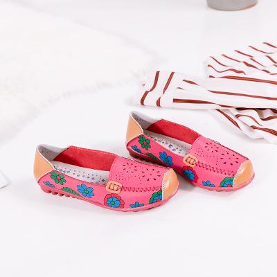 China Factory Outlet High Quality Flat Midsole Tpr Material Lining Material Polyurethane Step-in Shoe Ladies Flat Shoes for sale