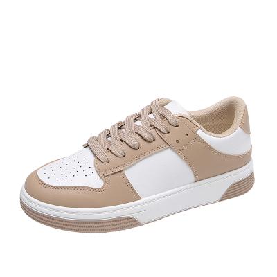 China 2021 Fashion Trend Canvas Shoes Comfortable Women's Casual Breathable Wear-Resistant Shoes Round Toe Lace-up Sneakers Flat Shoes for sale