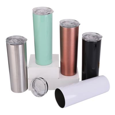 China 20oz Double Wall Stainless Steel Lean PORTABLE Wine Tumblers Insulated Coffee Cup Gym Outdoor Sport Portable Mug for sale