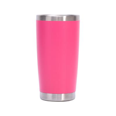 China PORTABLE Thermo Cold Wide Mug Travel Mugs Vacuum Stainless Steel Mouth 20oz Tumbler Stainless Steel Outdoor Wine Beer Tumblers for sale