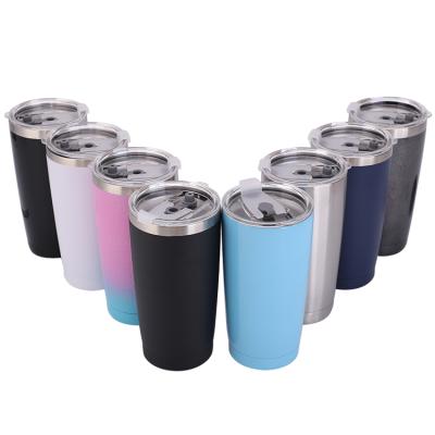 China 20 oz PORTABLE Thermo Cold Tumbler Wide Mouth Stainless Steel Travel Mugs Outdoor Insulated Vacuum Cup Wine Cooler for sale