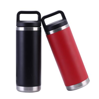 China Tumbler 20oz 600ml 18/8 Ring Wall Stainless Steel Water Bottle Viable Hanging Insulated Vacuum Flasks Double Travel Cup Portable Mug for sale