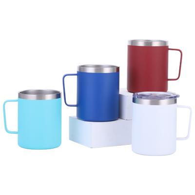 China Customized PORTABLE Custom Wholesale Camper Mug Maker Stainless Steel Trave Camping Reusable Coffee Mugs With Logo for sale