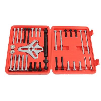 China Two or Three-hole Applications Winmax 46pcs Crankshaft Pulley Removal Flywheel Pulling Set Harmonic Balancer Puller Tool Kit for sale