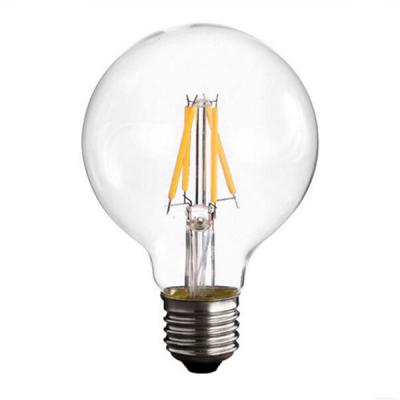 China Wholesale Residential Factory CE RoHS 4W 6W 8W Globe Candle E27 E14 LED Filament Bulb for sale