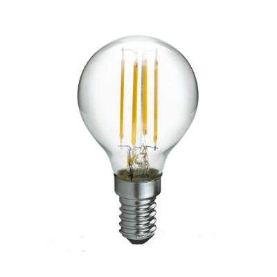 China Residential G45 500lm 220V E14 E27 2W 4W 5W LED Filament Edison Glass Bulb Lamps Light for sale