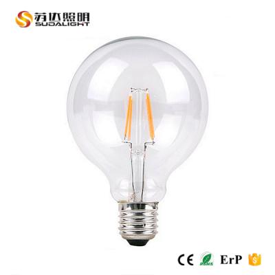 China Decoration G80 Glass 360 Degree Led Globe Bulb Led Filament Bulb 4W 6W 8W Led Ball Bulb for sale