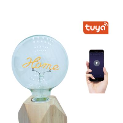 China New Product G125 Smart Led Decorative Light Bulb Google Alexa WiFi Indoor Lighting Decorative Bulb Tuya APP for sale