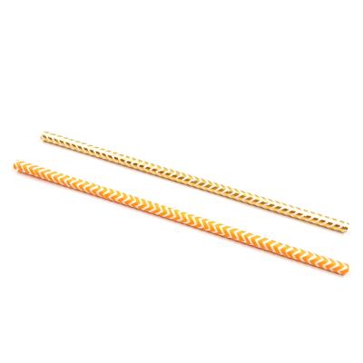 China Leatchliving Disposable Design Colorful Flexible Paper Drinking Straws For Decorative Birthday Party for sale