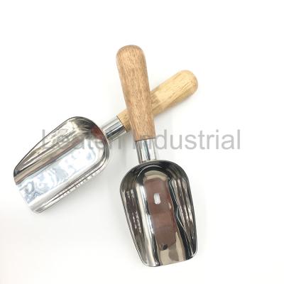 China Leatchliving Sustainable Stainless Steel Bar Ice Scoops Scoop Food Buffet Candy Scoop for sale