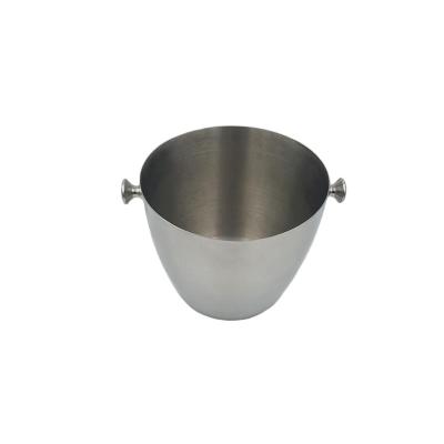 China Leatchliving Sustainable Bar Hotel Round Handles Stainless Steel Moet Chandon Ice Bucket for sale