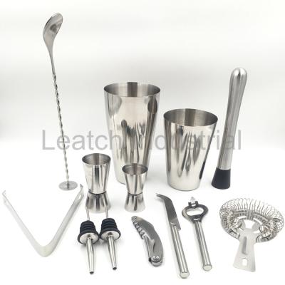 China Sustainable Stainless Steel Wine and Cocktail Bar Set from Leatchliving Includes Essential Barware Tools for sale