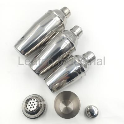 China Leatchliving Boston Elegant Style 4 Piece Stainless Steel Suit High End Cocktail Shaker for sale