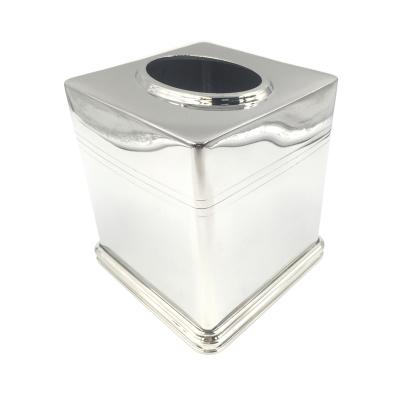 China High Quality Hotel Restaurant Restaurant Stainless Steel Metal Tissue Box for sale