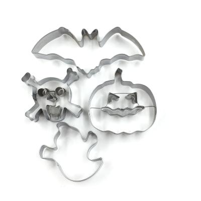 China Leatchliving Disposable Set Of 4pcs Halloween Theme Cookie Cutters For Promotional Gifs for sale