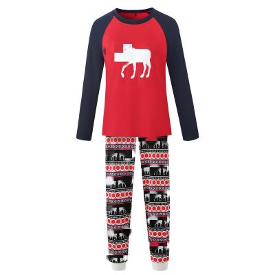 China Anti-Shrink Pop-european and n baby deer home clothing suit, boys and girls long-sleeved Christmas suit for sale