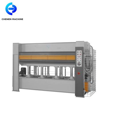 China Hotels Hydraulic Automatic 3 Layer Plywood Veneer Door Making Hot Press Machine for sale