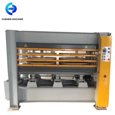 China Hotels 120 tons hydraulic hot press for wooden furniture/cheap hot press machine with heating electric with thermal oil for sale