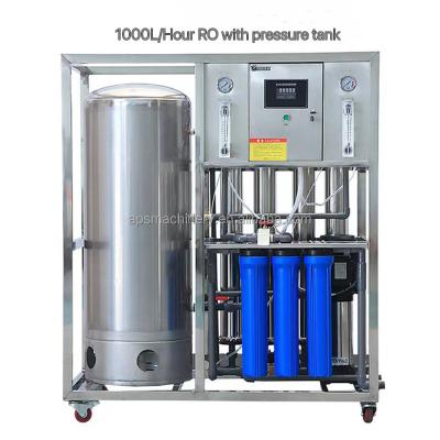 China Different Hotels 1000Liter/Hour Capacity RO Water Treatment System Reverse Osmosis Machine For Water Desalination Use for sale