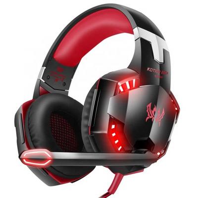 China LED Glow KOTION G2000 Headphones Audifonos Gamer Headphones EACH Light Red Bass Hd Stereo Gaming Headset For PS5 for sale