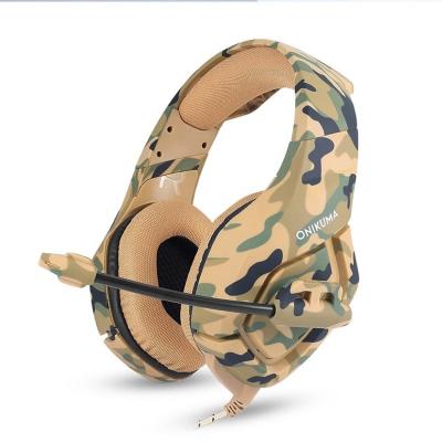 China ONIKUMA K1B Earphone Headphone Gamer Headphones Gamer Earphones 3.5mm Jack Wired K1-B Camouflage Gray Gaming Headset for sale