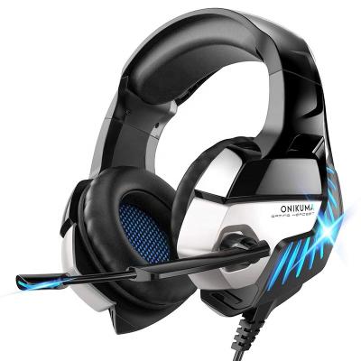 China LED Glow Lightweight High Quality Stylish Cable Head Phones ONIKUMA K5 PRO Gaming Headset For Games for sale