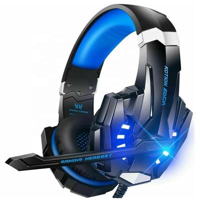 China LED Glow KOTION Stereo G9000 Audifonos Gamer LED Earphones Lightweight PC Wired Gaming Headset EACH For PS4 PS5 for sale