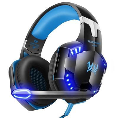 China LED Dazzle Light Wired Noise Canceling Headphones Led PC Game Kotion Each G2000 Headset for sale