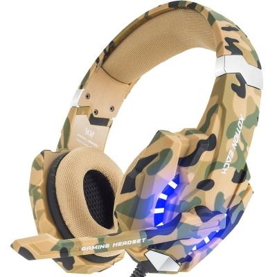 China Each Gamer G9600 Headset PS5 PS4 Gaming RGB Camouflage Cool LED Light Kotion for sale