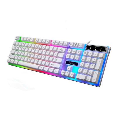 China ZGB G21 RGB White USB Wired Backlight Mechanical Waterproof Gamer Keyboard Desktop RGB Gaming Key Board for sale