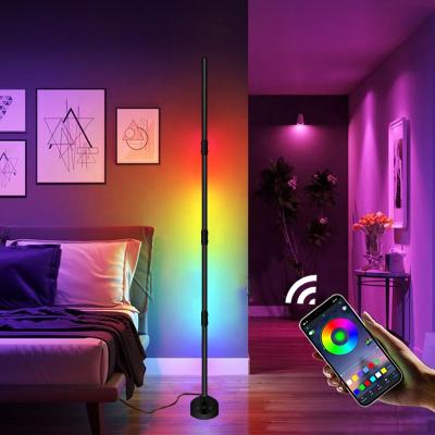 China Modern Dimmable LED Floor Lamp Corner Control Smart Mood Light For Bedroom Living Room Decoration Floor Lamp for sale