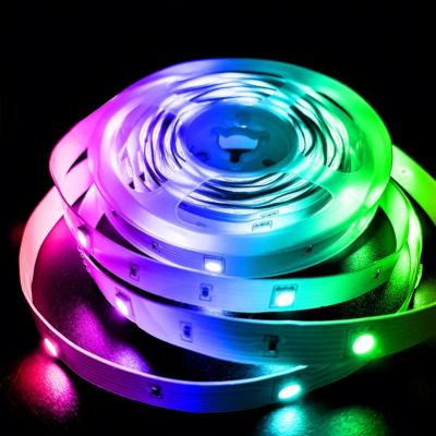 China Residential LED Strip Lights 16.4Ft RGB 5050 LED Strip Lights With Outdoor For Home Lighting for sale