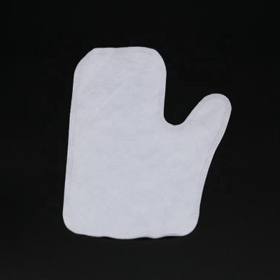 China Polyester Nonwoven Fabric White Elastic Household Glove Disposable Nonwoven Gloves for sale