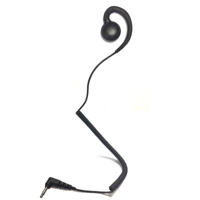 China Earphone Only Ear Hook 3.5mm Jack Plug Police C Loop Headset Receiver, Listen Only Wire Earphone Two Way Radios for sale