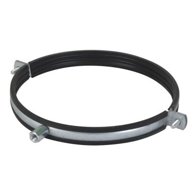 China Adjustable Connection PCWR Air Duct Hose Clamp With PVC Rubber Liner for sale