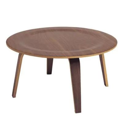 China Ash Convertible Bent Walnut Plywood Glass Coffee Table for sale