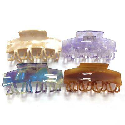 China Fashion Korean Acetate Hair Claw Clips For Women Geometric Hair Claw Claw Clip Hair Jaw Clip for sale