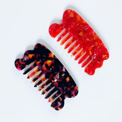 China Home / Party Scratching Comb / Factory Wholesale Natural Tortoiseshell Acetate Chef Massage Gift for sale