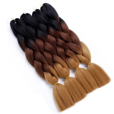 China Ombre High Temperature Color Synthetic Hair Synthetic Fiber Braiding, Hair Extensions Crochet Hair Twist Braid Hair Jumbo Braids for sale