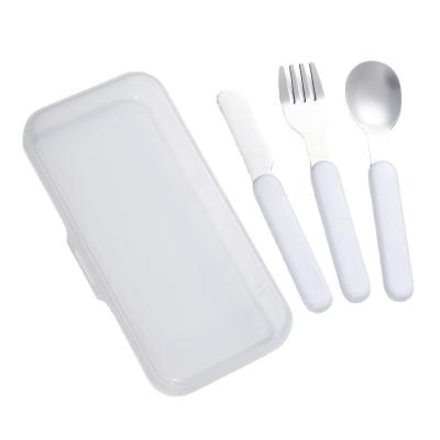 China Viable Baby Sublimation Printing Silverware With Case Kids Children Cutlery Set for sale