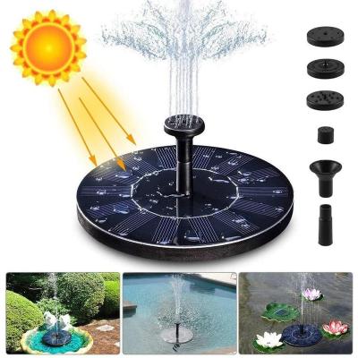 China High Quality Indoor Decor Indoor Outdoor Fountain Home Garden Water Fountain Floating Bird Bath Solar Water Fountain For Pool for sale