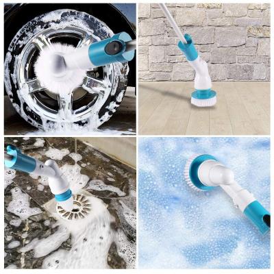 China Wireless Home Floor Scrubber Home Brush Cleaning Power Cleaner Household Tool Kit Portable Electric Shower Scrubber for sale