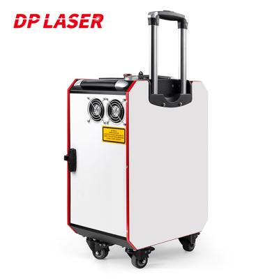 China NON-TOUCH Trolley Crate Laser Derusting Machine Handheld Fiber Laser Machine Portable Cleaning Price for sale