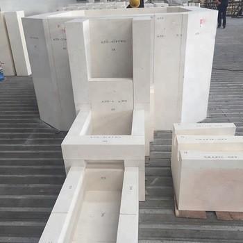 China Refractory Glass Smelter AZS Block with 1770°-2000° Refractoriness and 0.3-1% CaO Content for sale