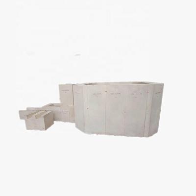 China High Density Fused Cast AZS Refractories Zirconium Corundum Bricks for Glass Industry for sale