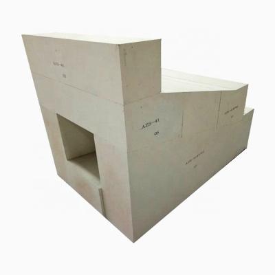 China Zircon Corundum Firebricks and Zirconium Aluminum Brick for Glass Melting Kiln Industry for sale