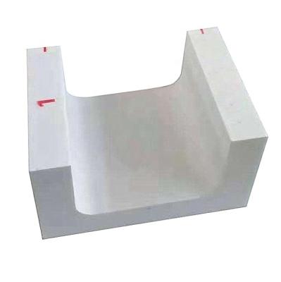 China 2% Apparent Porosity Alpha Beta Blocks for Glass Kiln Lip Brick and Channel Block en venta