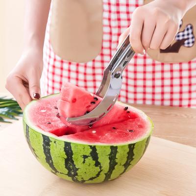 China Viable Stainless Steel Watermelon Slicer Cutter Knife Hollow Puncher Fruit Vegetable Tools Kitchen Instrument Accessories Utensilios Cooking for sale