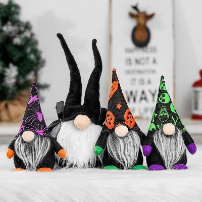 China 2021 Gnomes Pumpkin Plush Nonwoven Hot Handmade Doll Ornaments Faceless Halloween Gnome Plush Doll Decoration Event Party for sale