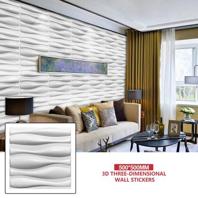 China Modern Custom Design Color TV Background Decoration Luxury Waterproof 3d Wall Panel For Bedroom Interior Home Background Decorative for sale